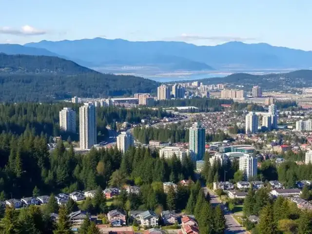 View of Coquitlam, British Columbia